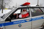 Полицейский Дед Мороз побывал на экскурсии в музее истории МВД Татарстана