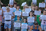 Сегодня в Казани, как и в других городах России, проводится одиночный пикет в защиту активиста из Башкирии Виталия Лугового