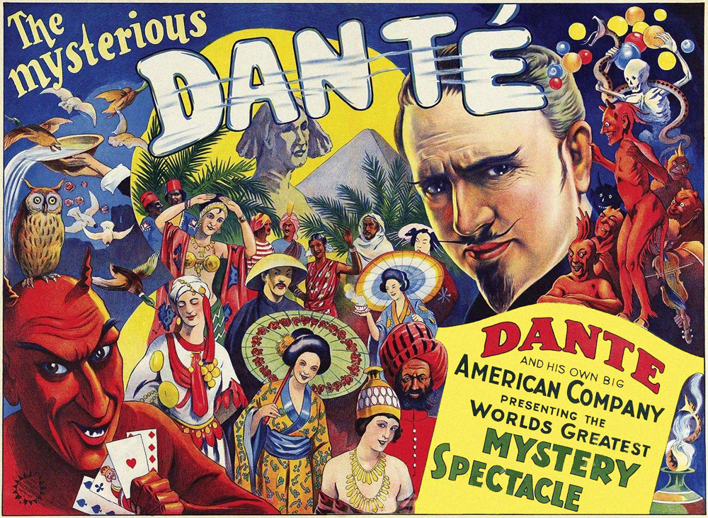 Афиша иллюзиониста Данте, 1931 г.