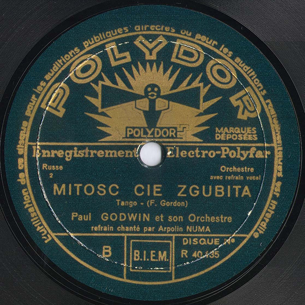 «Аргентина» («Miłość cię zgubiła», F. Gordon), Арполин Нюма и оркестр Пауля Годвина, 1931 г.